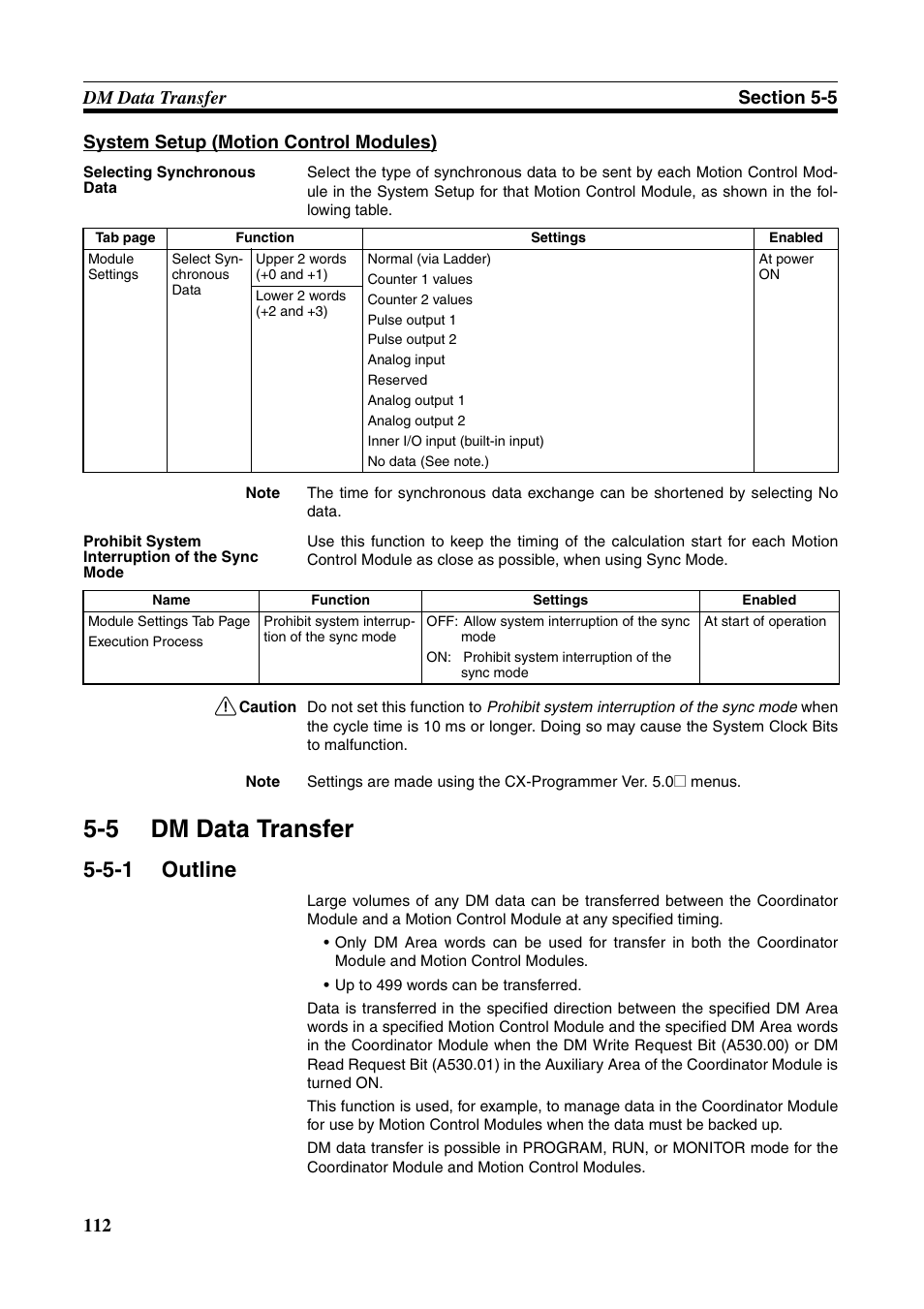 5 dm data transfer, 5-1 outline, Dm data transfer | Outline | Omron HOME SECURITY SYSTEM - MOTION SENSOR FQM1-MMA21 User Manual | Page 135 / 414