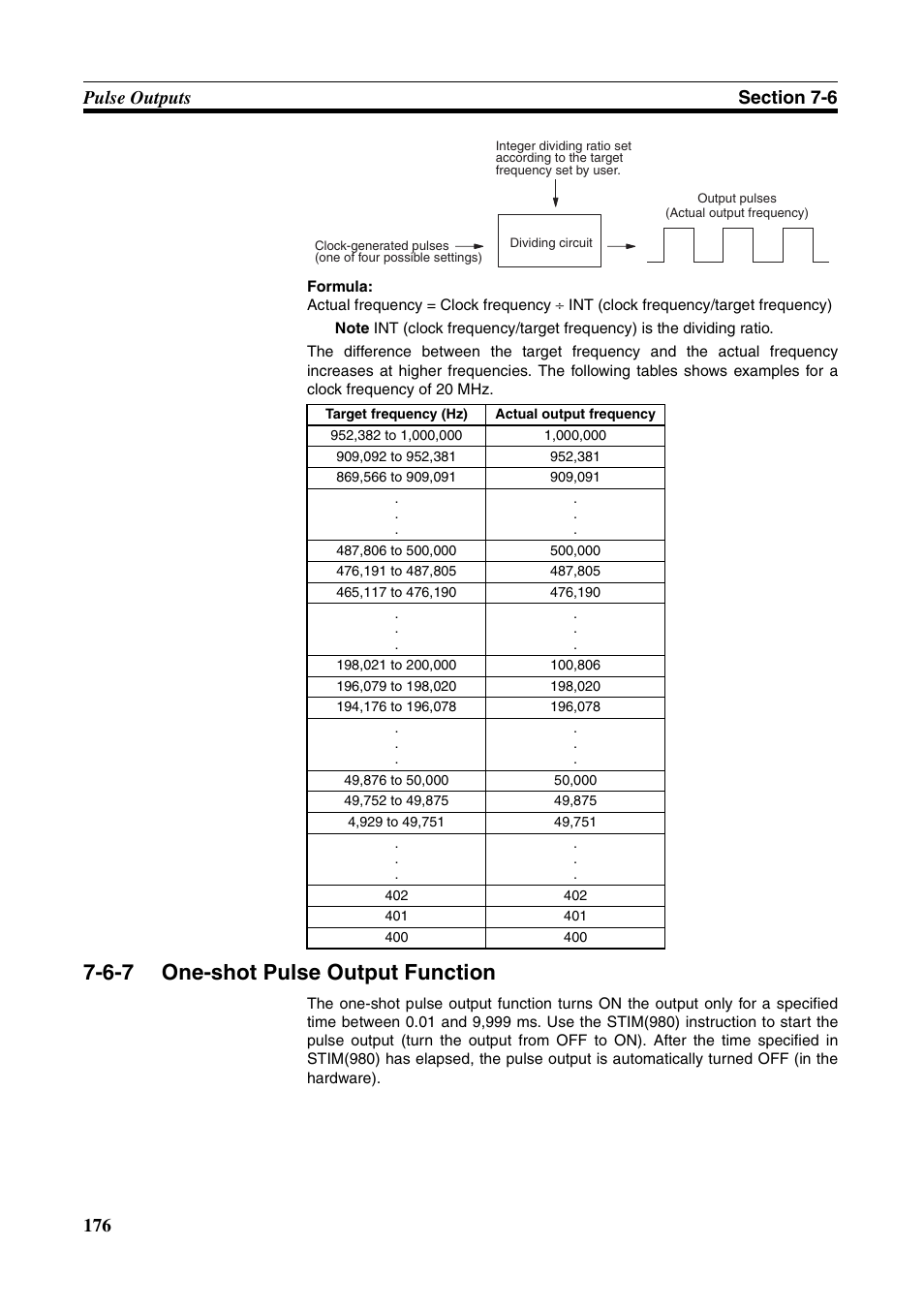 6-7 one-shot pulse output function, One-shot pulse output function | Omron HOME SECURITY SYSTEM - MOTION SENSOR FQM1-MMA21 User Manual | Page 199 / 414