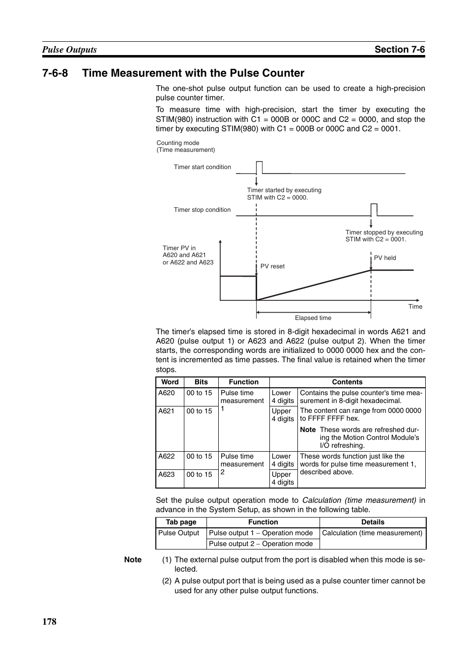 6-8 time measurement with the pulse counter, Time measurement with the pulse counter | Omron HOME SECURITY SYSTEM - MOTION SENSOR FQM1-MMA21 User Manual | Page 201 / 414