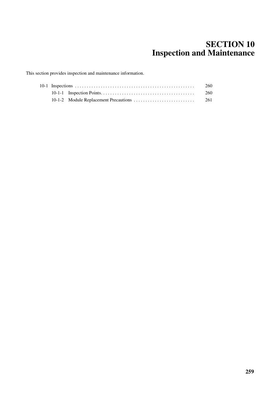 Section 10 inspection and maintenance | Omron HOME SECURITY SYSTEM - MOTION SENSOR FQM1-MMA21 User Manual | Page 282 / 414
