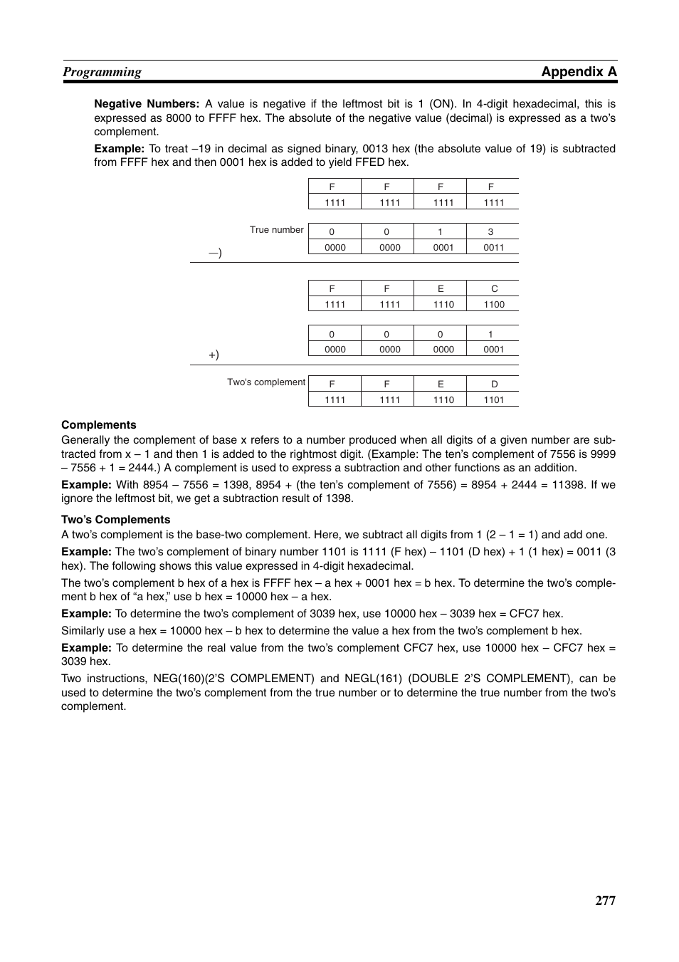 277 programming appendix a | Omron HOME SECURITY SYSTEM - MOTION SENSOR FQM1-MMA21 User Manual | Page 300 / 414