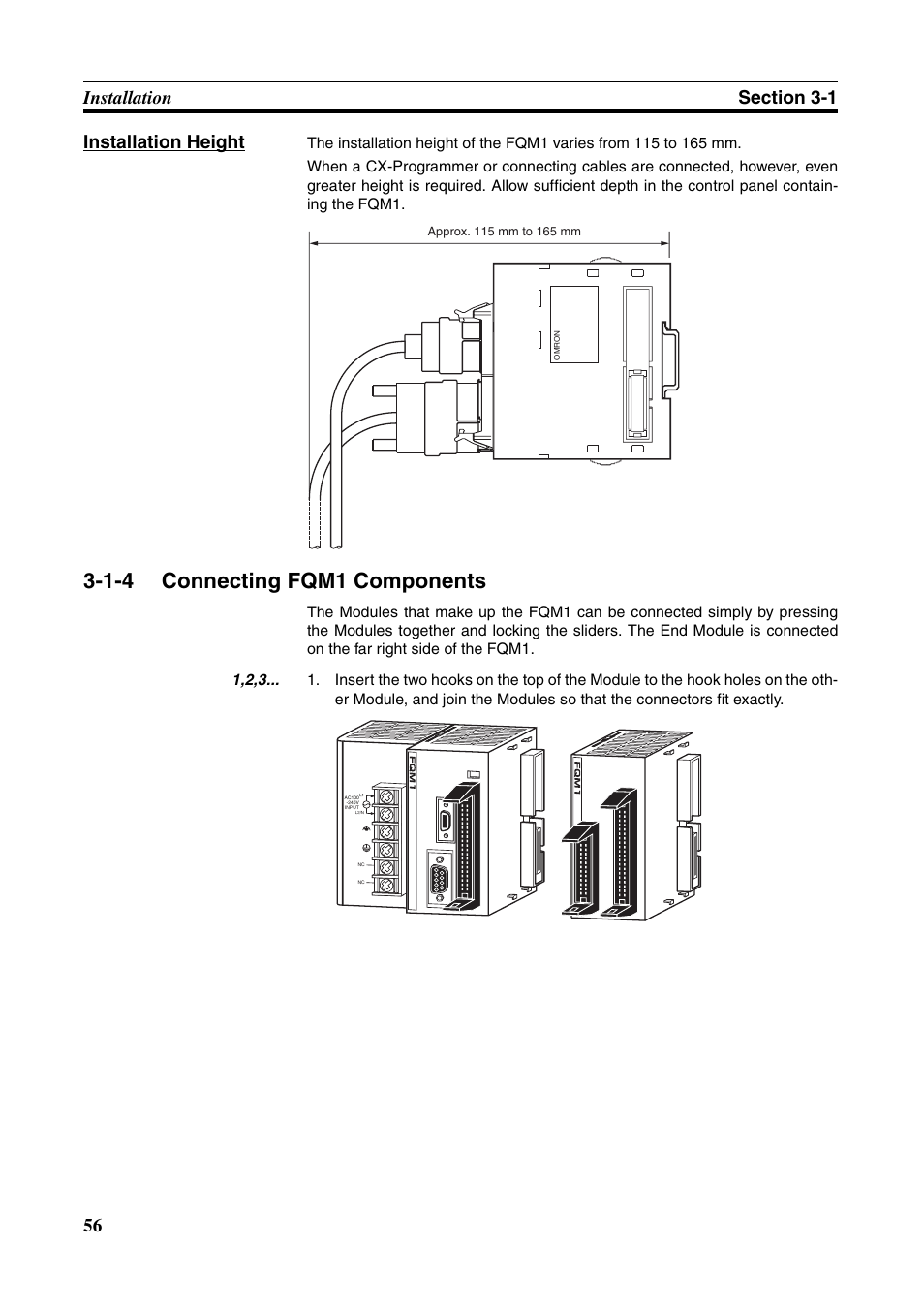 1-4 connecting fqm1 components, 1-4 connecting fqm1 com- ponents, Connecting fqm1 components | Omron HOME SECURITY SYSTEM - MOTION SENSOR FQM1-MMA21 User Manual | Page 79 / 414