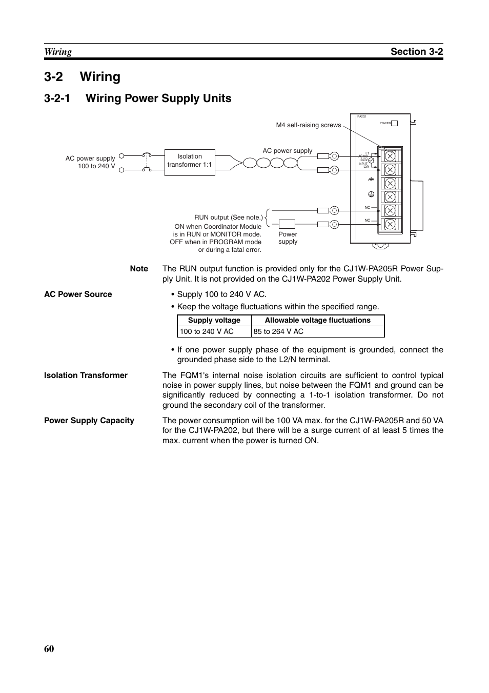 2 wiring, 2-1 wiring power supply units, Wiring | Wiring power supply units | Omron HOME SECURITY SYSTEM - MOTION SENSOR FQM1-MMA21 User Manual | Page 83 / 414