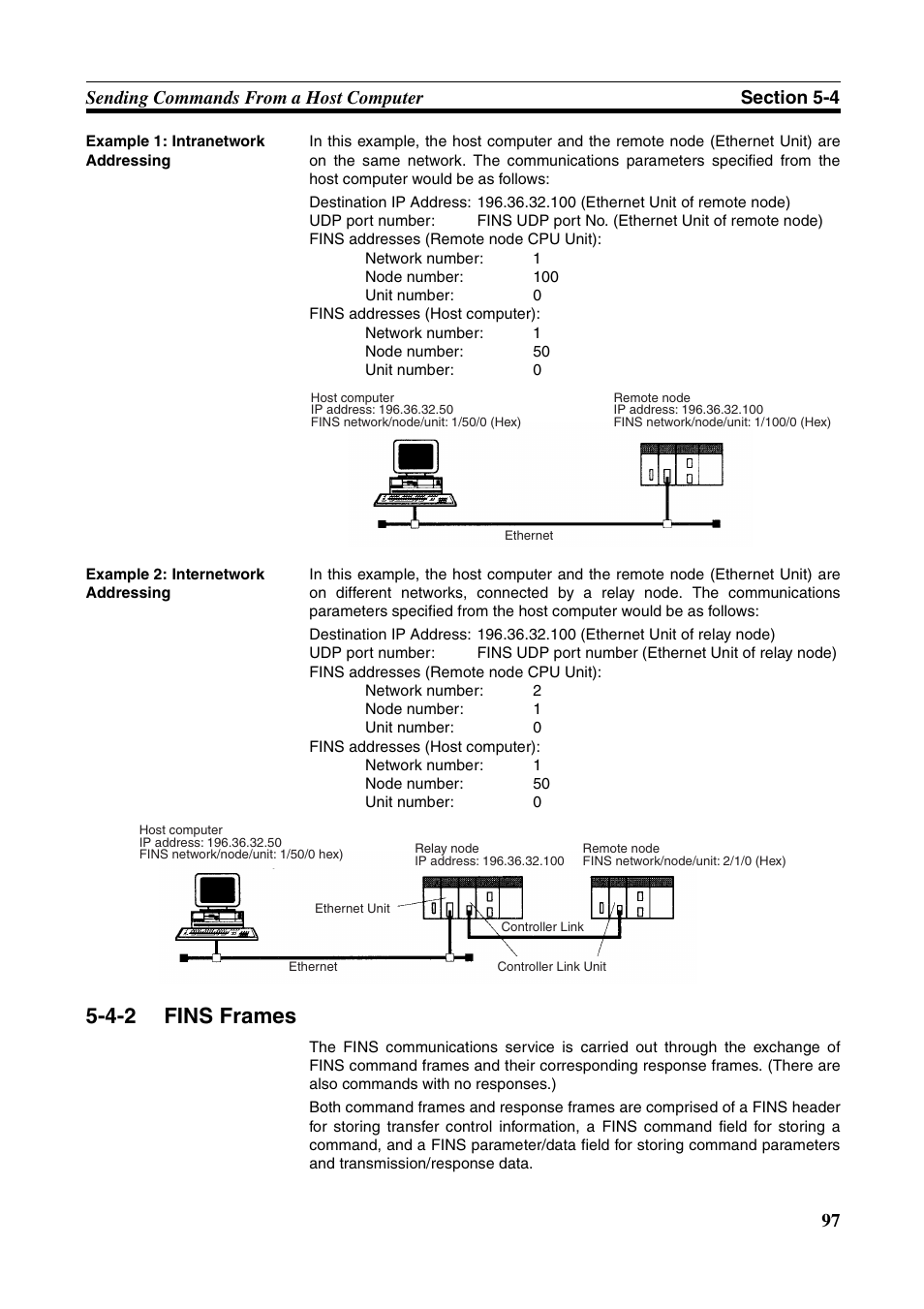 4-2 fins frames, Fins frames | Omron W343-E1-07 User Manual | Page 118 / 317