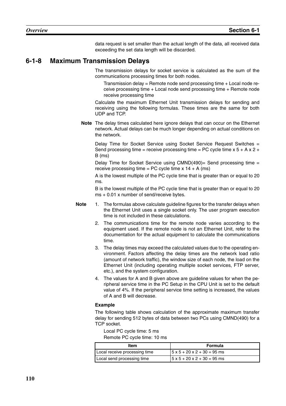 1-8 maximum transmission delays, Maximum transmission delays | Omron W343-E1-07 User Manual | Page 131 / 317