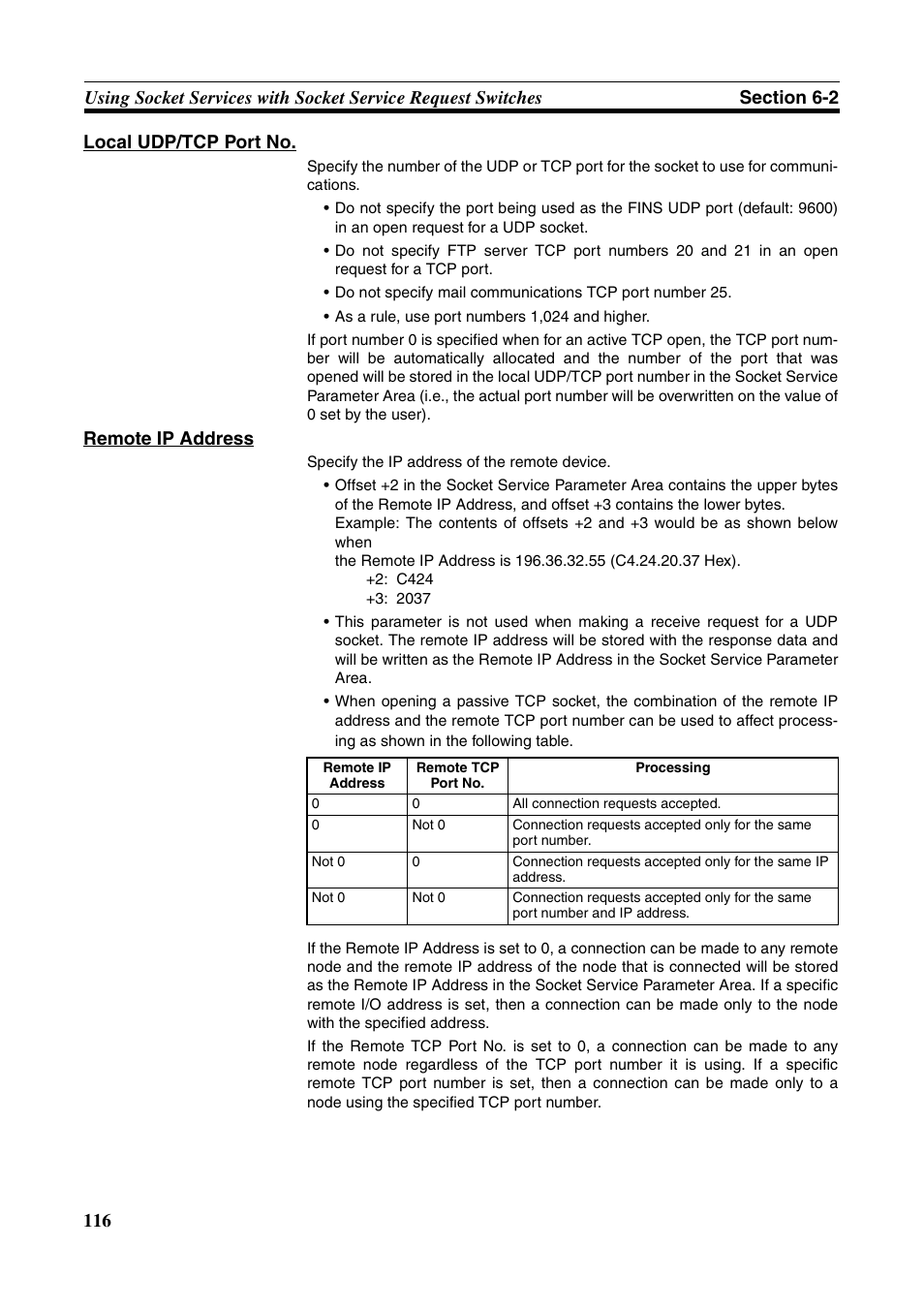 Remote ip address | Omron W343-E1-07 User Manual | Page 137 / 317