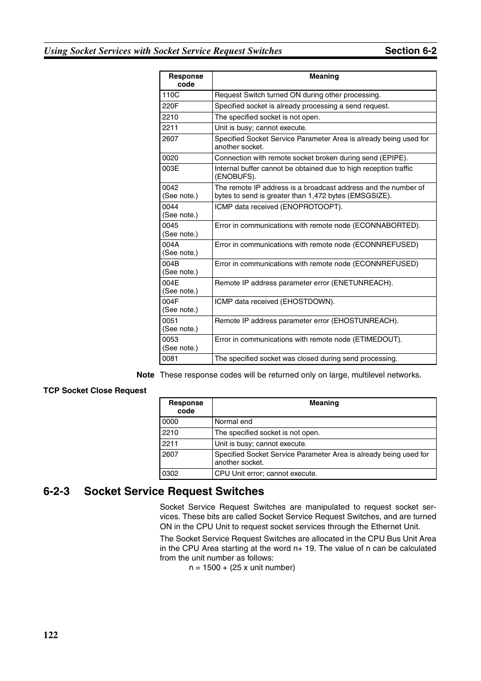 2-3 socket service request switches, Socket service request switches | Omron W343-E1-07 User Manual | Page 143 / 317