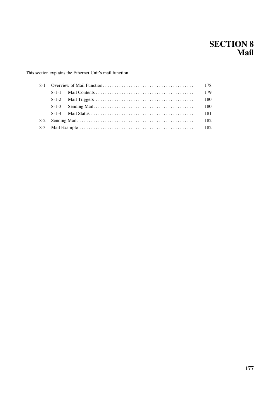 Section 8 mail, Er to section 8 mail .) | Omron W343-E1-07 User Manual | Page 198 / 317