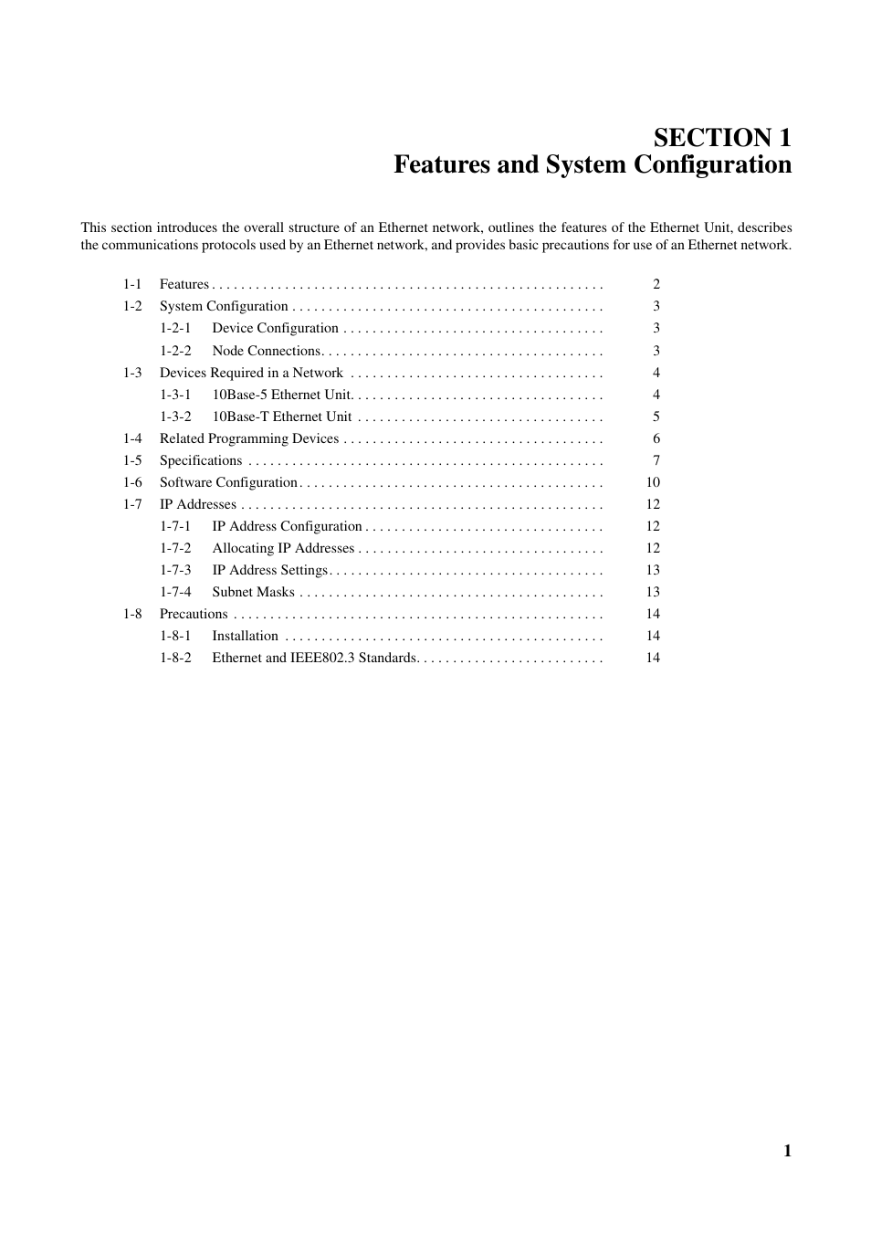 Section 1 features and system configuration | Omron W343-E1-07 User Manual | Page 22 / 317