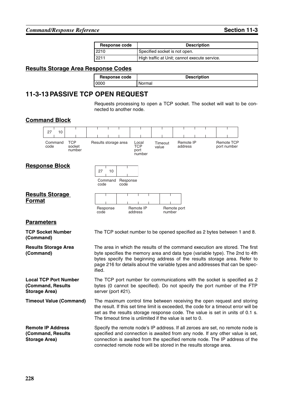 3-13 passive tcp open request | Omron W343-E1-07 User Manual | Page 249 / 317
