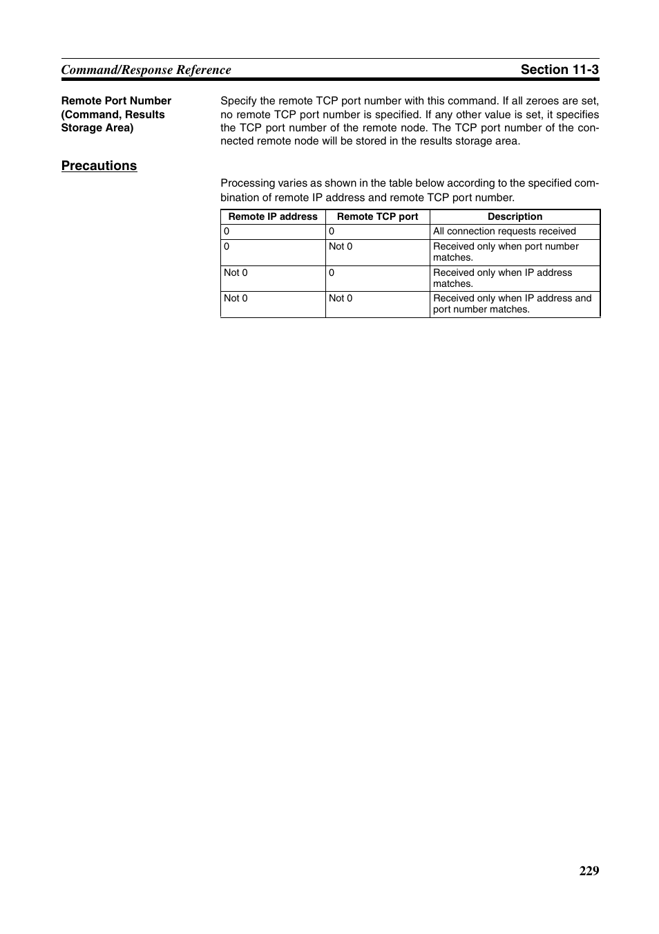 Precautions | Omron W343-E1-07 User Manual | Page 250 / 317