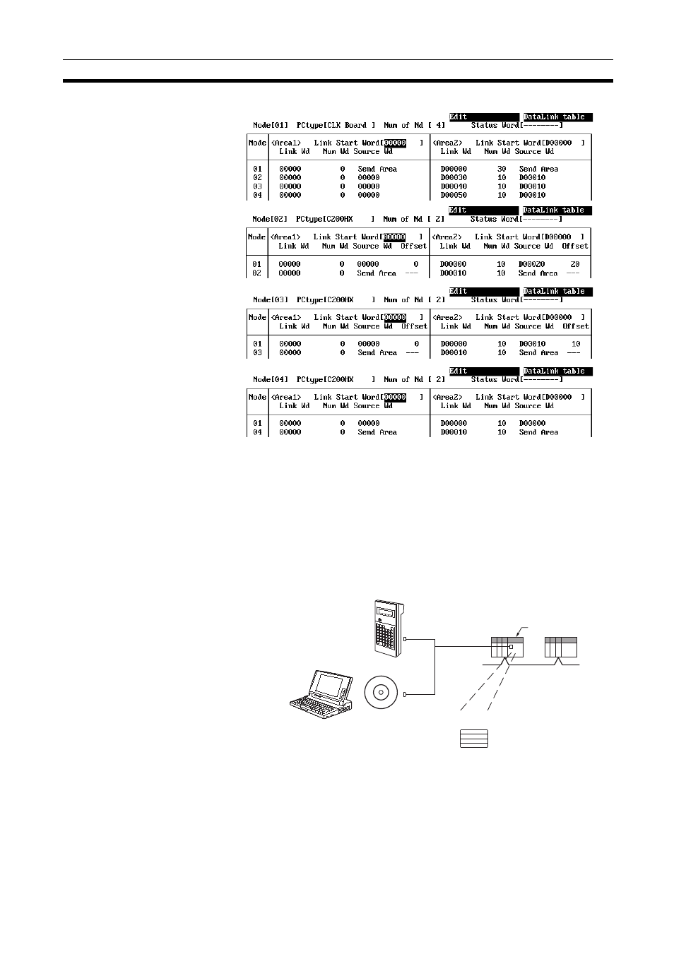 2-4 automatic setting, Automatic setting | Omron CQM1H-CLK21 User Manual | Page 152 / 401