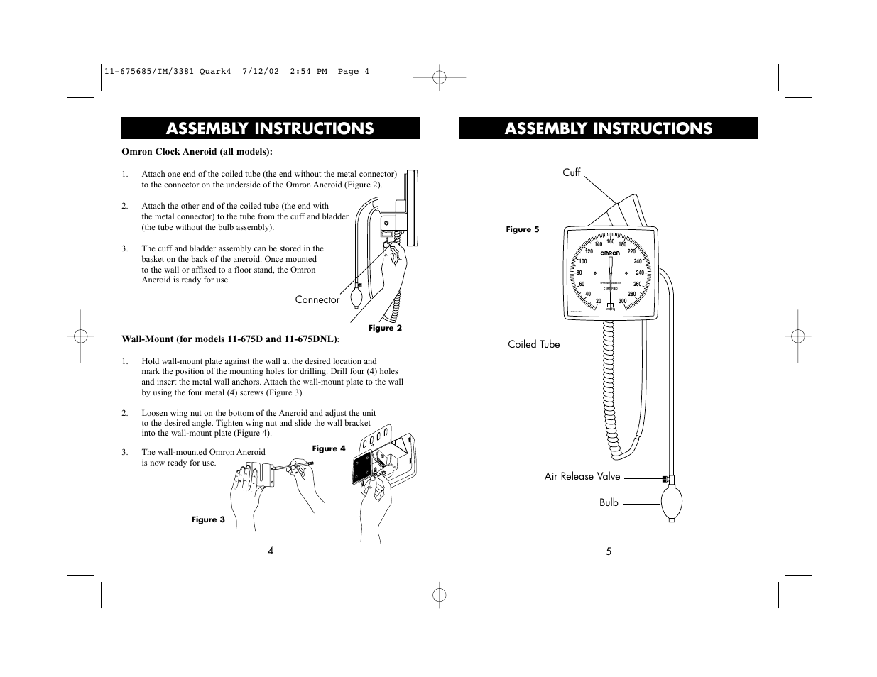 Connector, Assembly instructions | Omron 11-685NL User Manual | Page 3 / 5