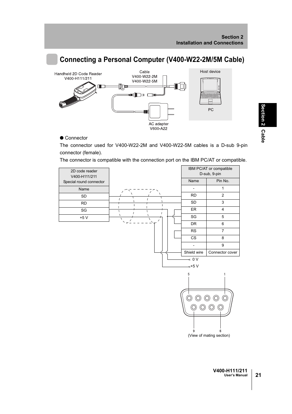 Omron V400-H111 User Manual | Page 22 / 93