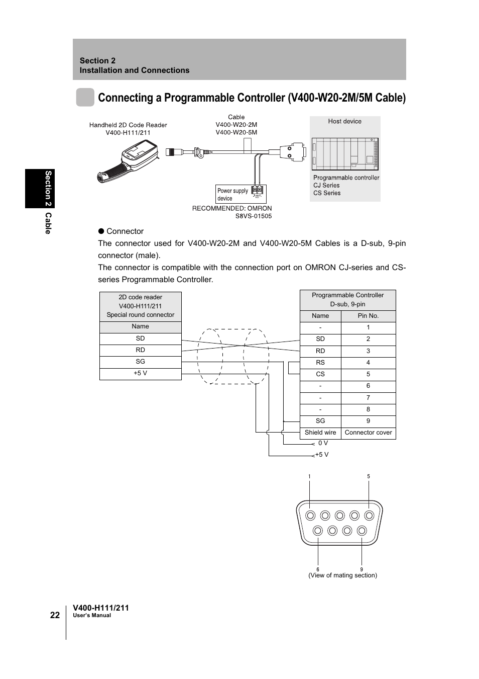 Omron V400-H111 User Manual | Page 23 / 93