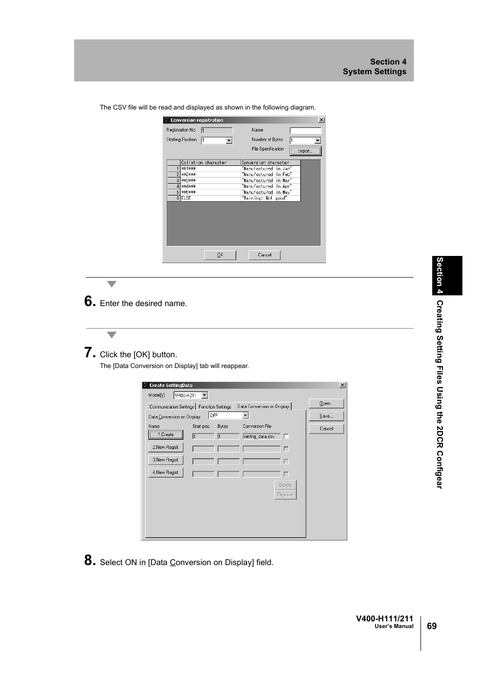 Omron V400-H111 User Manual | Page 70 / 93