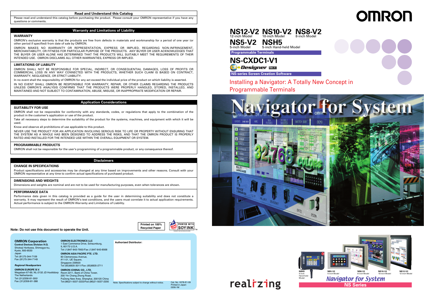 Omron NS8-V2 User Manual | 13 pages