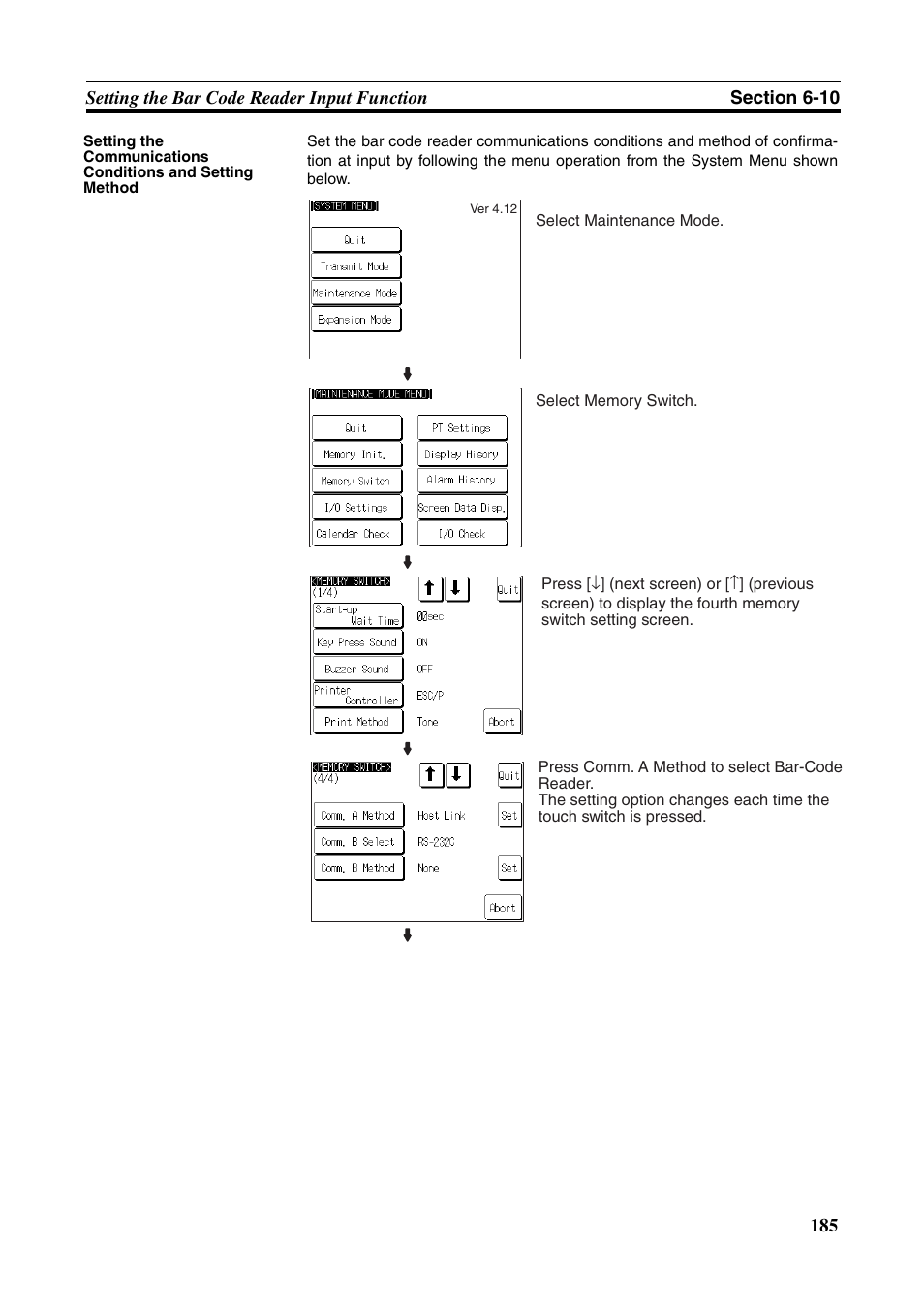 Omron Programmable Terminals NT631C User Manual | Page 202 / 315