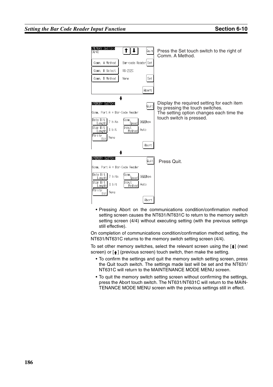 Omron Programmable Terminals NT631C User Manual | Page 203 / 315