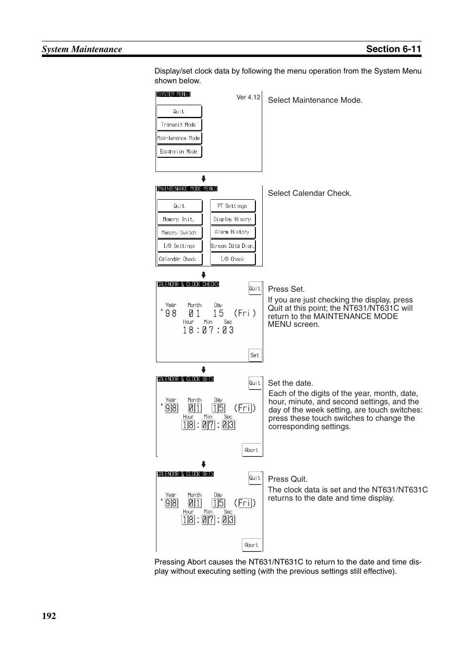 Omron Programmable Terminals NT631C User Manual | Page 209 / 315