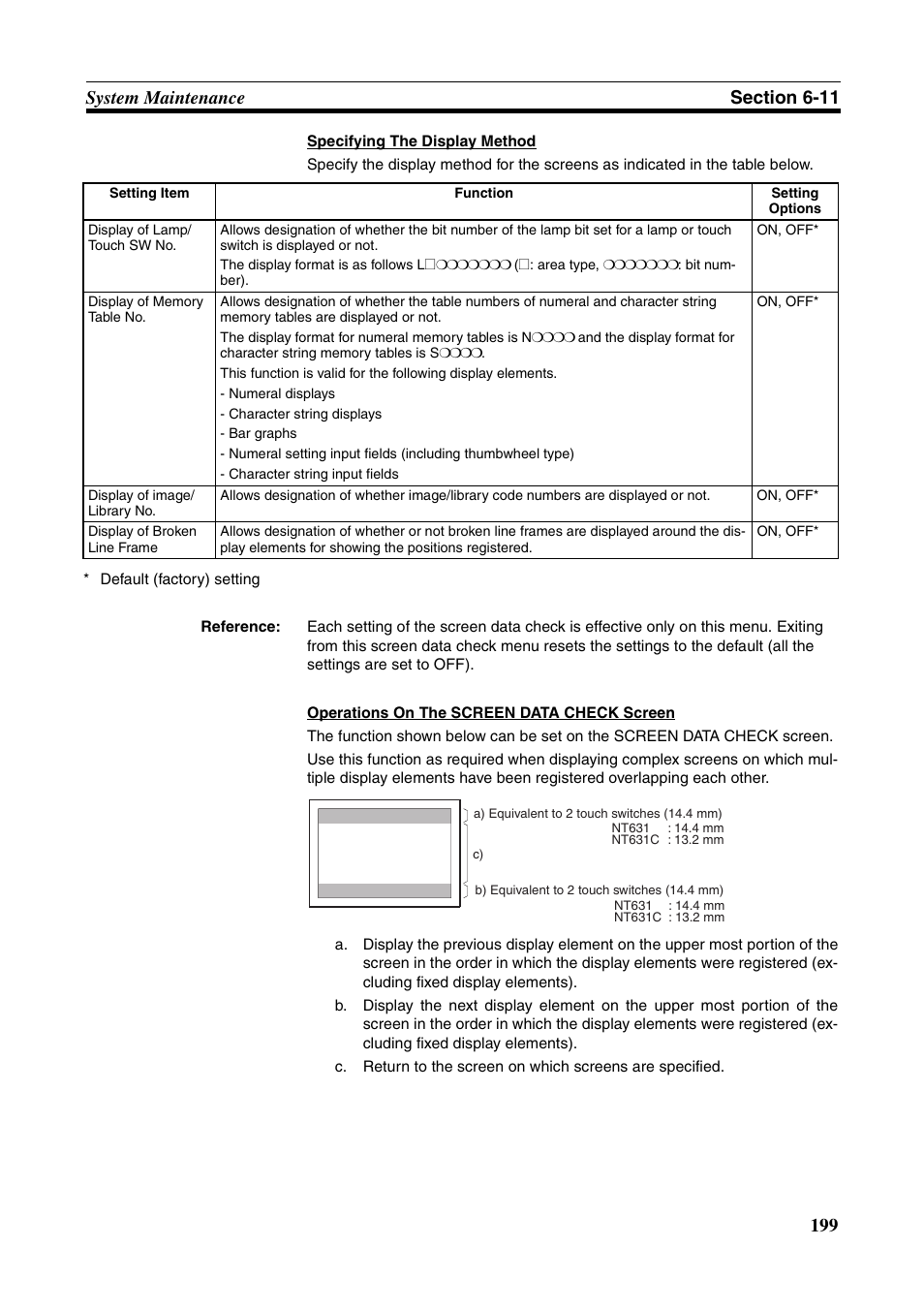 Omron Programmable Terminals NT631C User Manual | Page 216 / 315