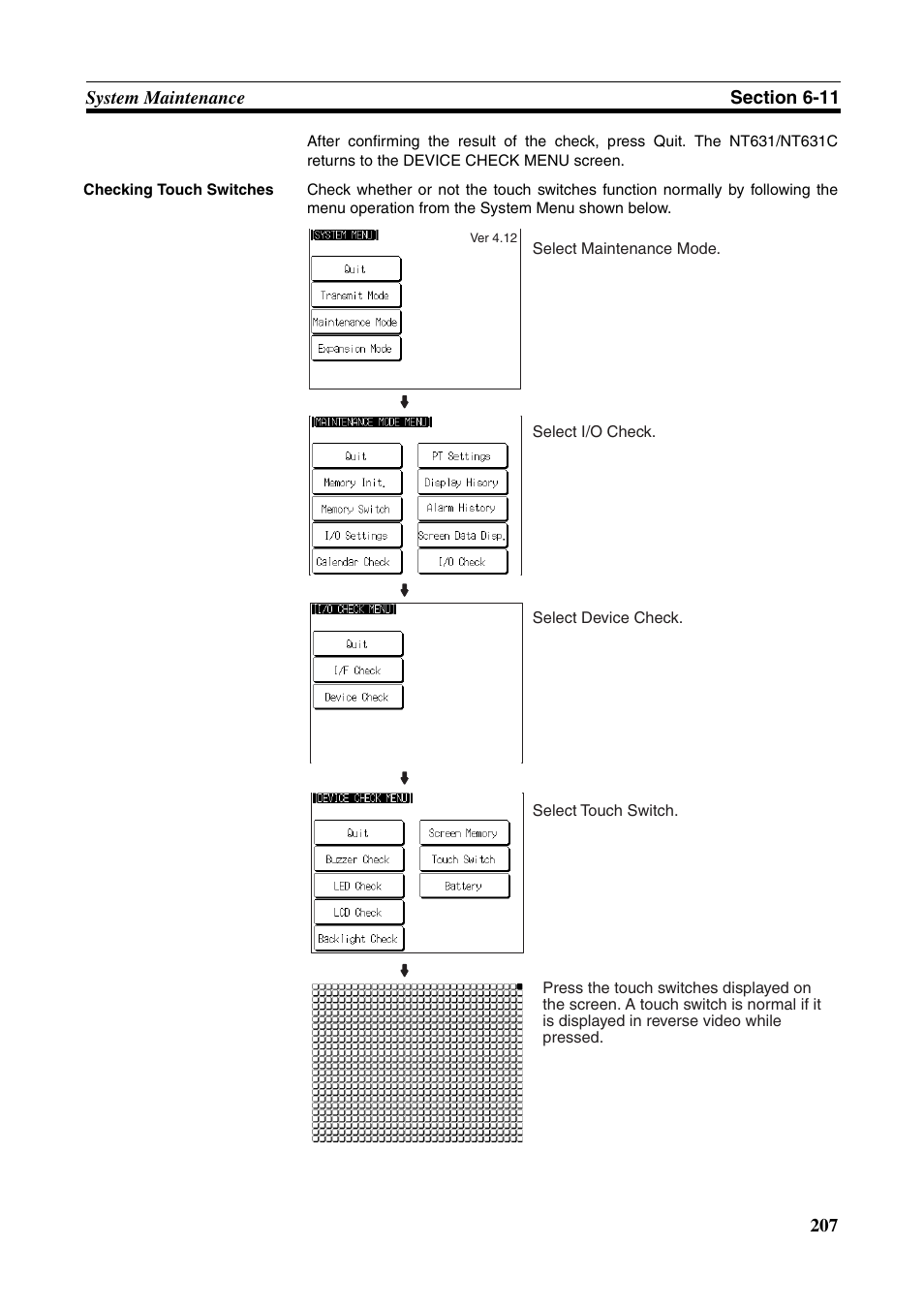 Omron Programmable Terminals NT631C User Manual | Page 224 / 315