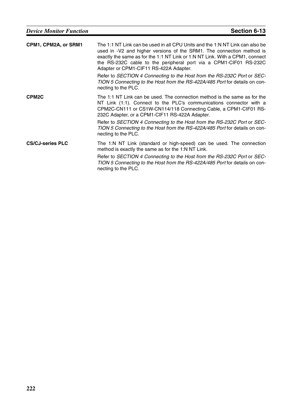 Omron Programmable Terminals NT631C User Manual | Page 239 / 315