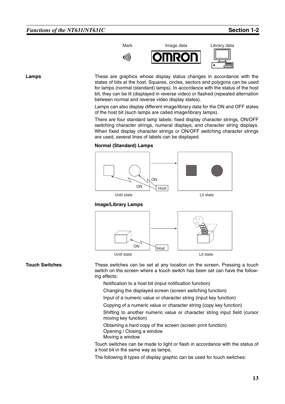 Omron Programmable Terminals NT631C User Manual | Page 30 / 315