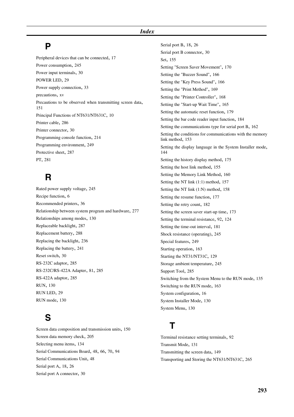 Omron Programmable Terminals NT631C User Manual | Page 310 / 315