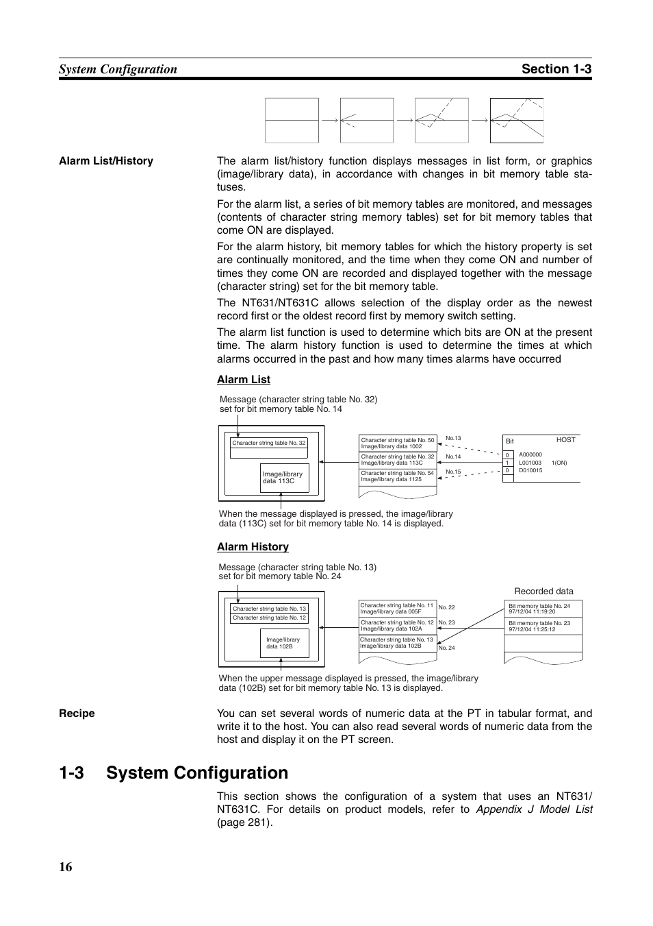 3 system configuration, System configuration | Omron Programmable Terminals NT631C User Manual | Page 33 / 315