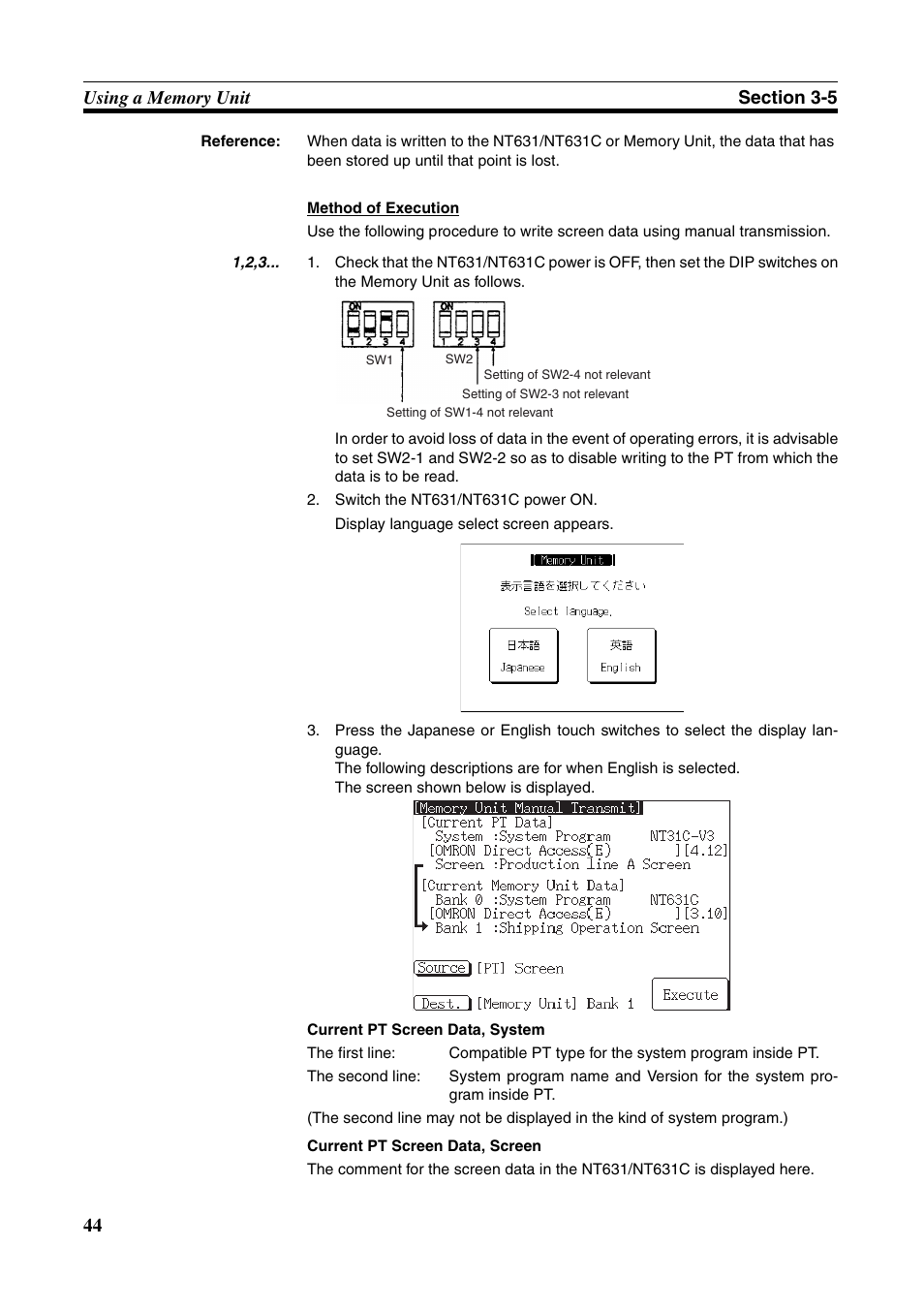 Omron Programmable Terminals NT631C User Manual | Page 61 / 315