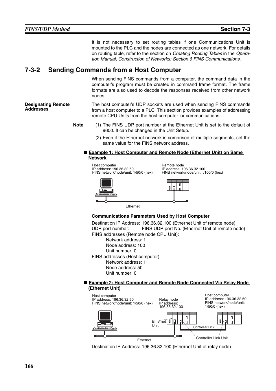 Sending commands from a host computer, 3-2 sending commands from a host computer | Omron CS CJ1W-ETN21 User Manual | Page 190 / 242