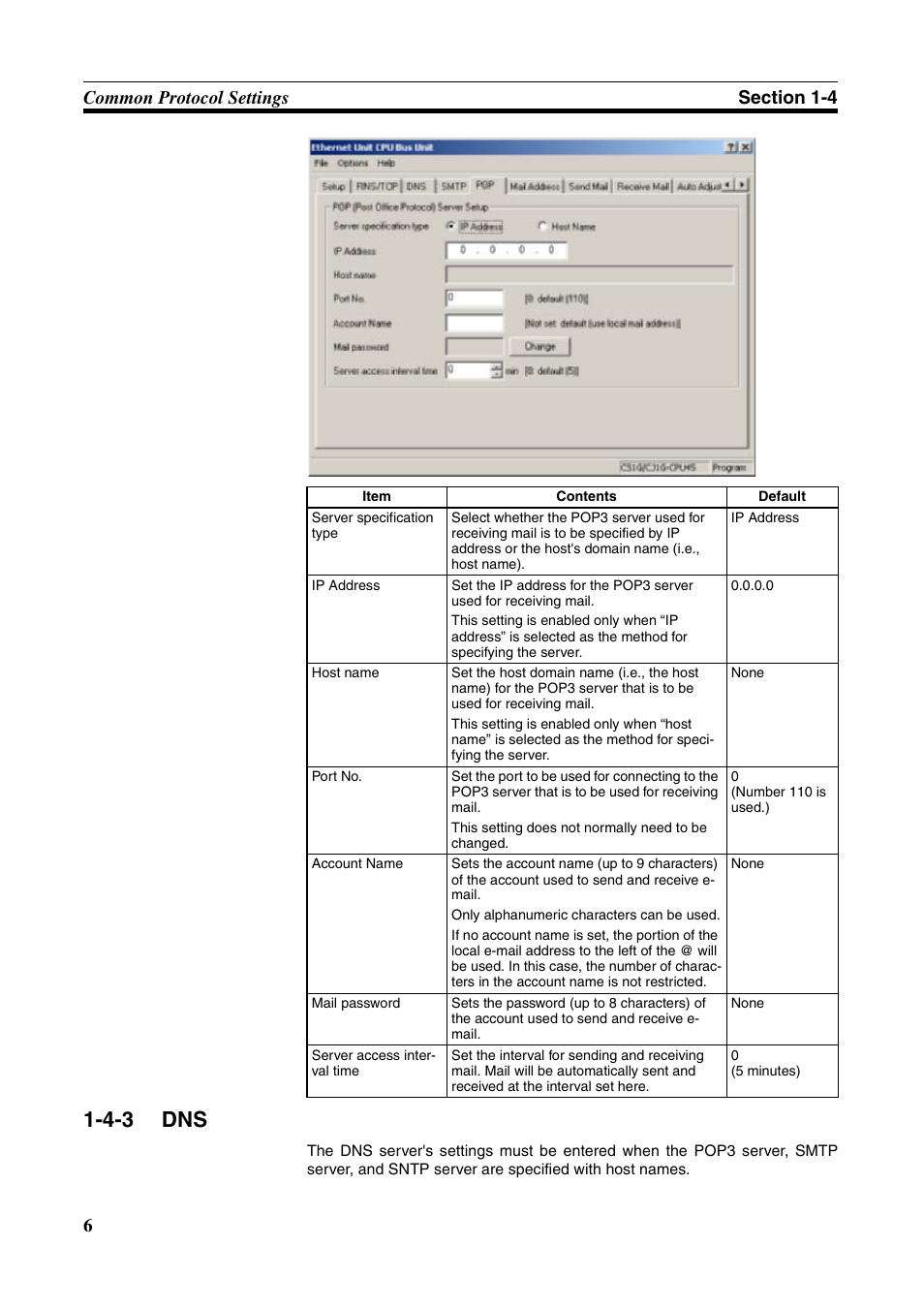 4-3 dns | Omron CS CJ1W-ETN21 User Manual | Page 30 / 242