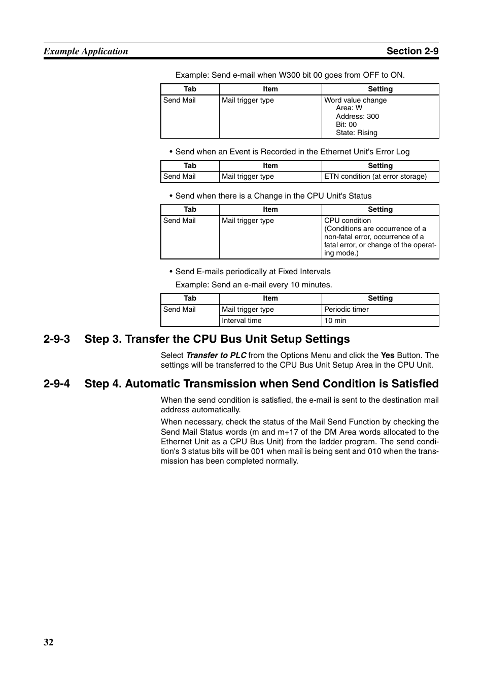 Step 3. transfer the cpu bus unit setup settings | Omron CS CJ1W-ETN21 User Manual | Page 56 / 242