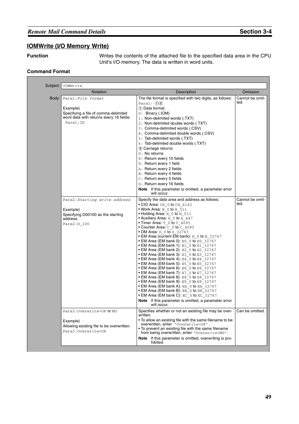 Omron CS CJ1W-ETN21 User Manual | Page 73 / 242