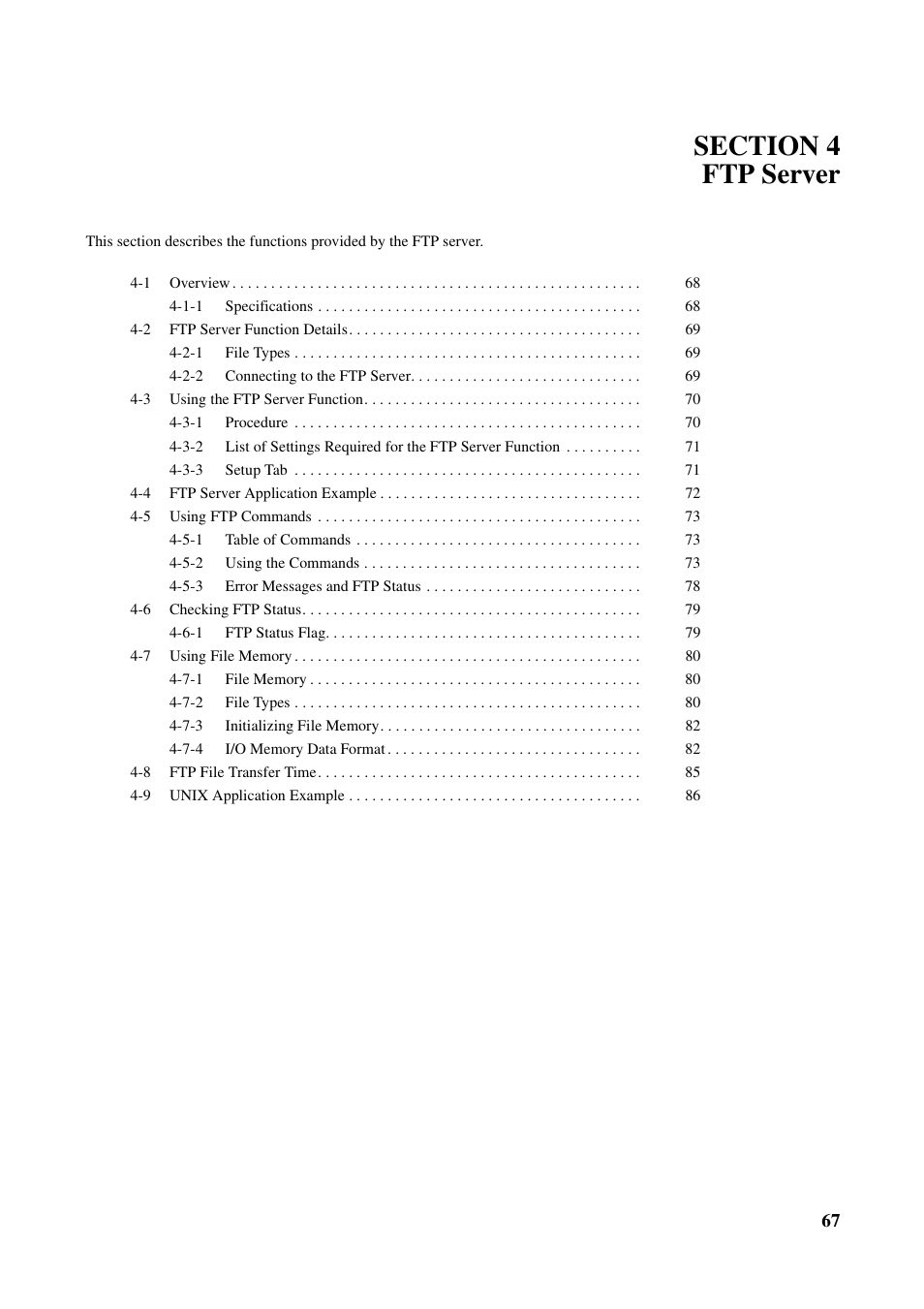 Section 4 ftp server | Omron CS CJ1W-ETN21 User Manual | Page 91 / 242