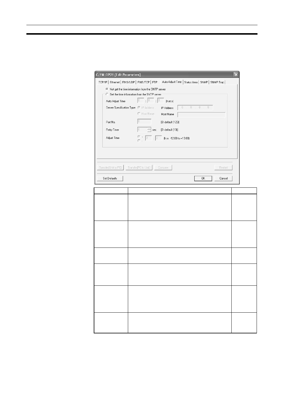 2-3 auto adjust time, Auto adjust time, 2-3 auto adjust time on | Omron SYSMAC CJ1W-EIP21 User Manual | Page 353 / 464