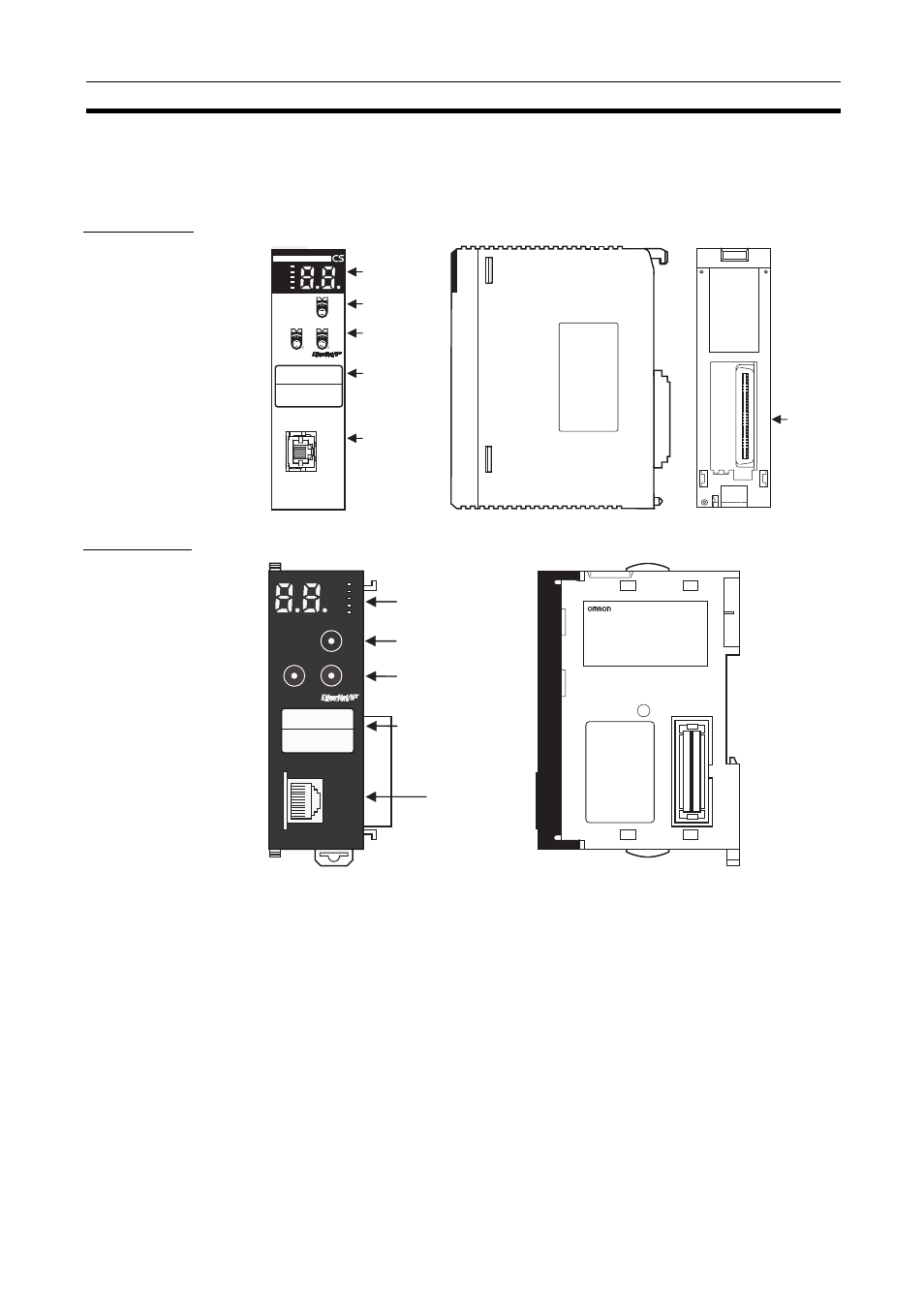 2 nomenclature and functions, 2-1 nomenclature and functions, Nomenclature and functions | Omron SYSMAC CJ1W-EIP21 User Manual | Page 47 / 464