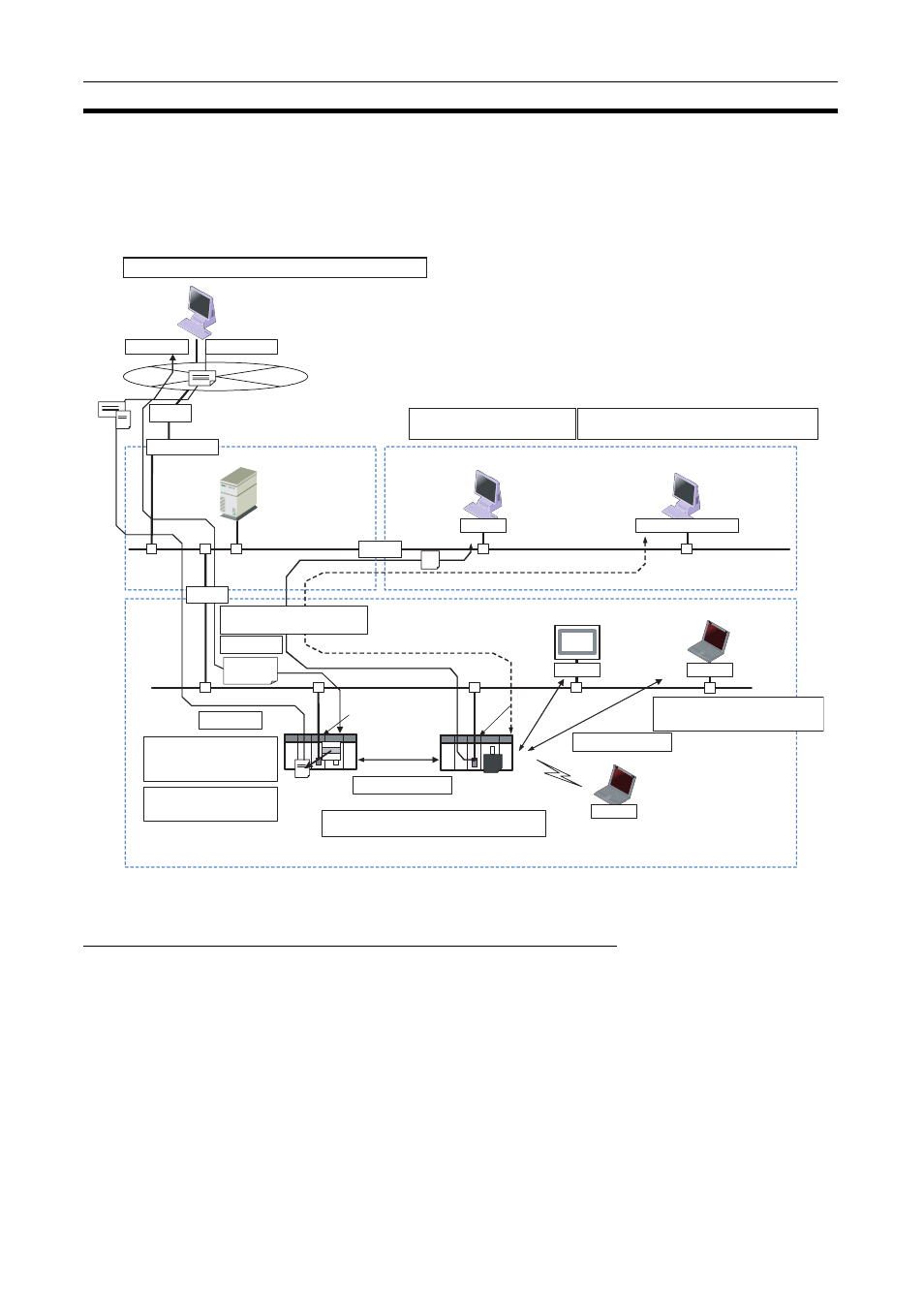 1 ethernet unit function guide, Ethernet unit function guide, Overall system configuration example | Determining the objectives, 1-1 overall system configuration example, 1-2 determining the objectives | Omron CS1W-ETN21 User Manual | Page 27 / 285