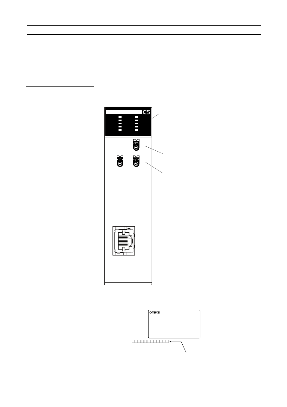 6 nomenclature and functions, Nomenclature and functions, Component names | 6-1 component names, Cs-series ethernet units, Front, Ethernet address | Omron CS1W-ETN21 User Manual | Page 48 / 285