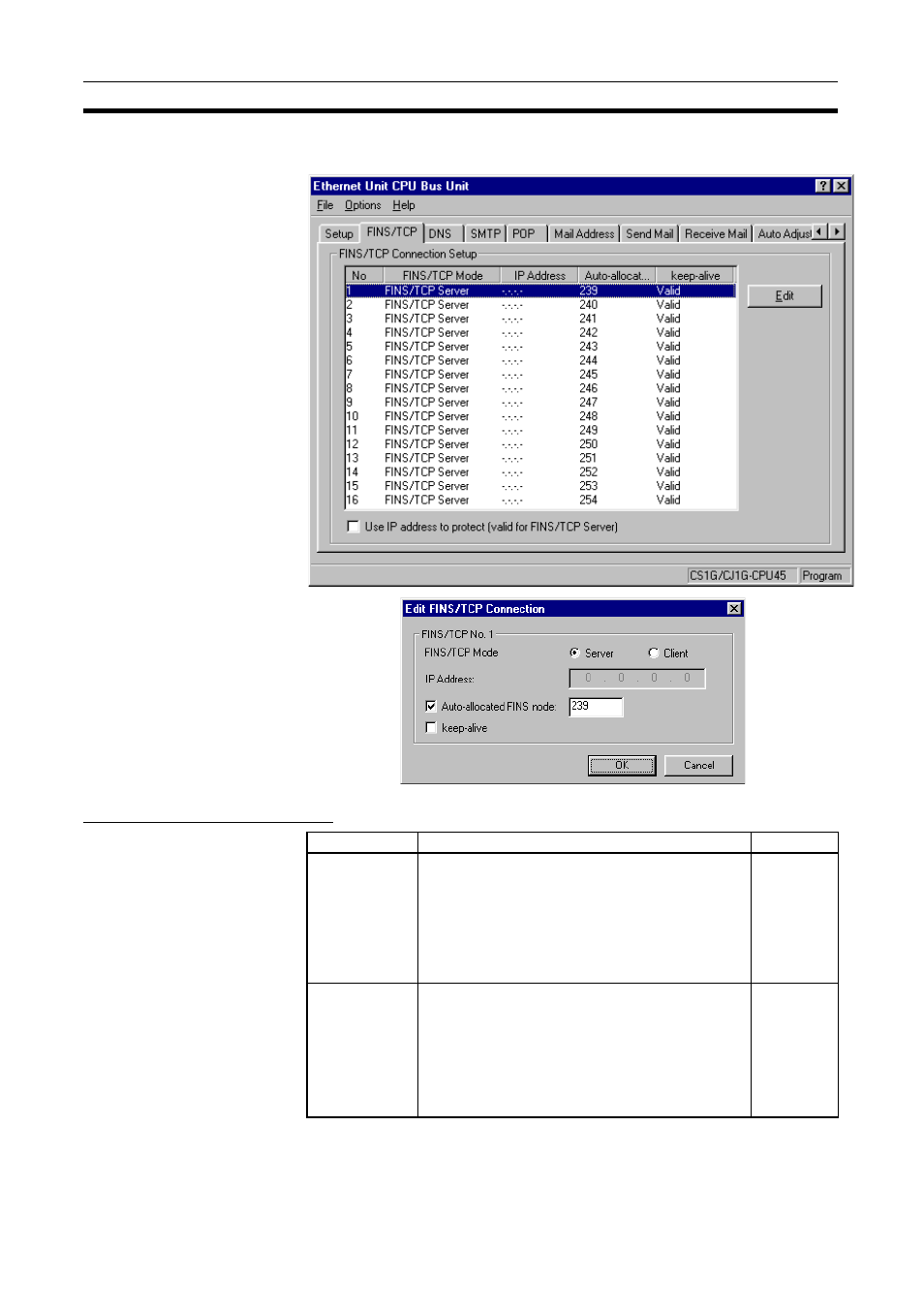 2 fins/tcp, Fins/tcp | Omron CS1W-ETN21 User Manual | Page 89 / 285