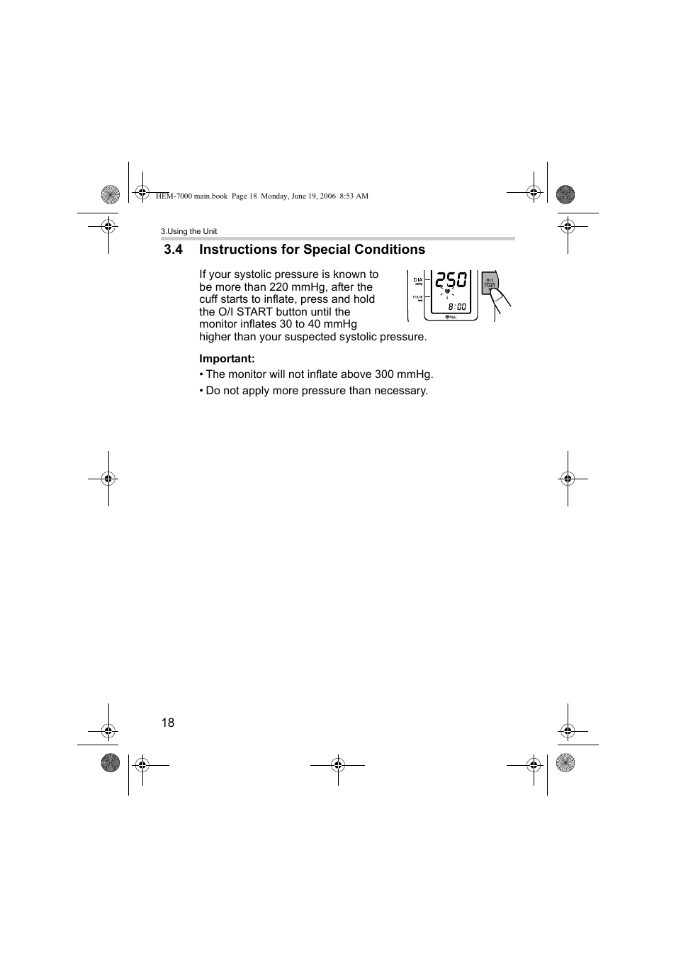 4 instructions for special conditions | Omron M6 Comfort User Manual | Page 18 / 30