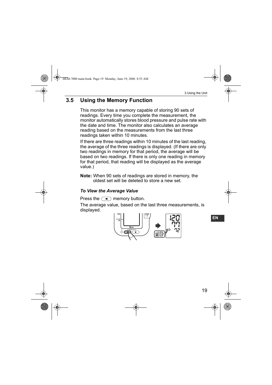 Omron M6 Comfort User Manual | Page 19 / 30