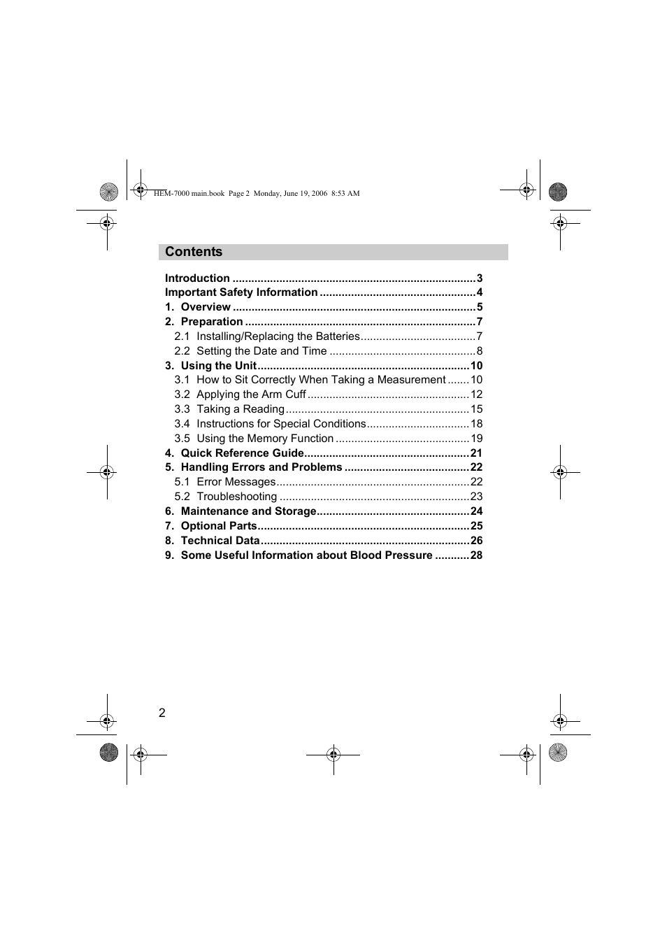 Omron M6 Comfort User Manual | Page 2 / 30