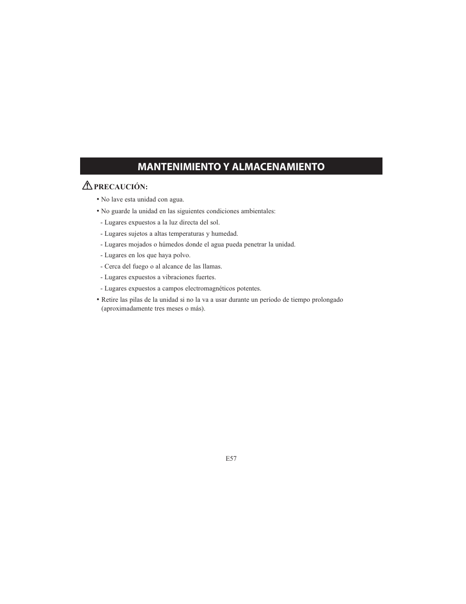 Mantenimiento y almacenamiento | Omron HCG-801 User Manual | Page 121 / 128