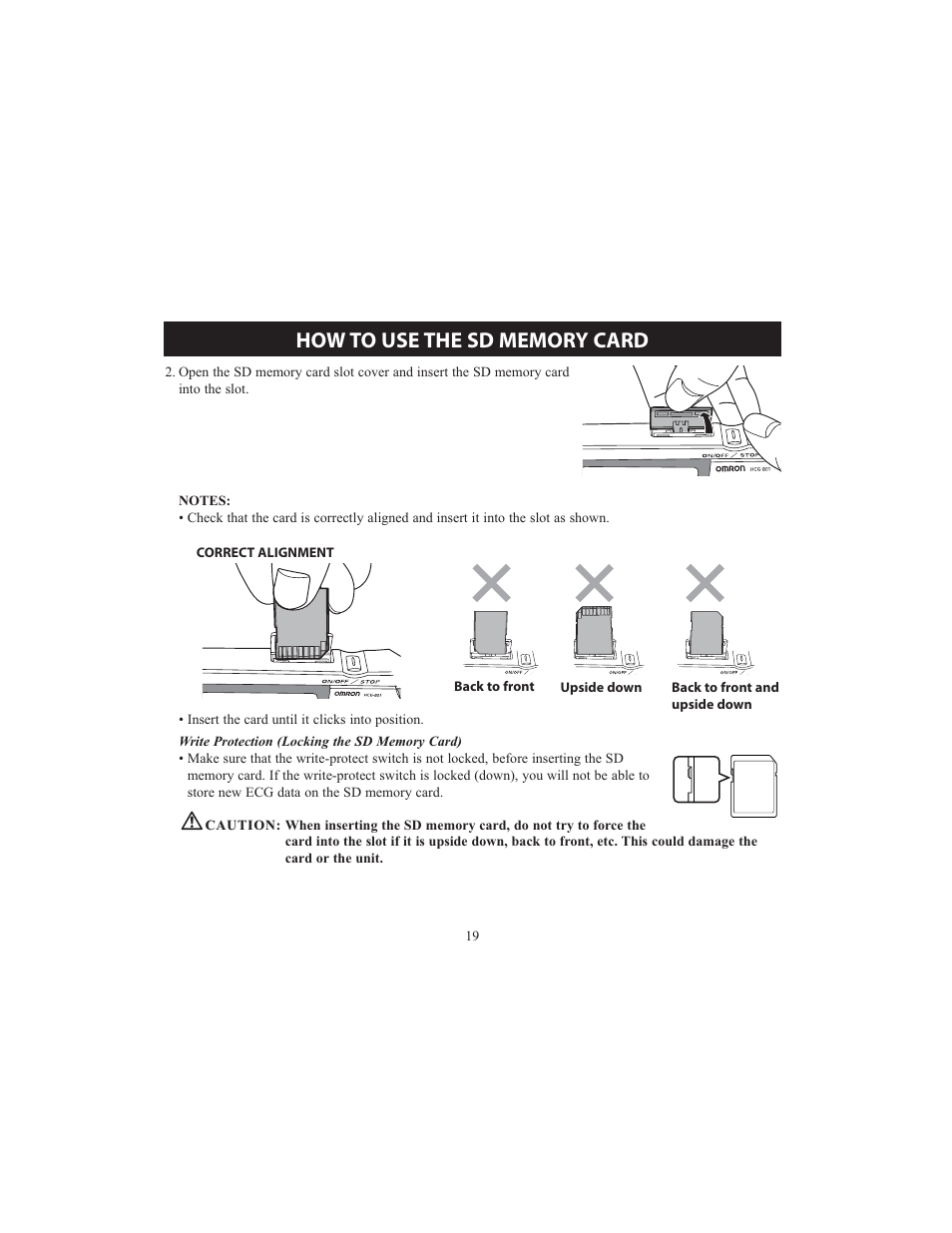 Omron HCG-801 User Manual | Page 19 / 128