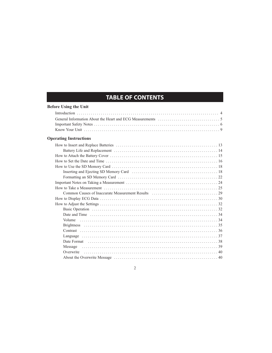 Omron HCG-801 User Manual | Page 2 / 128
