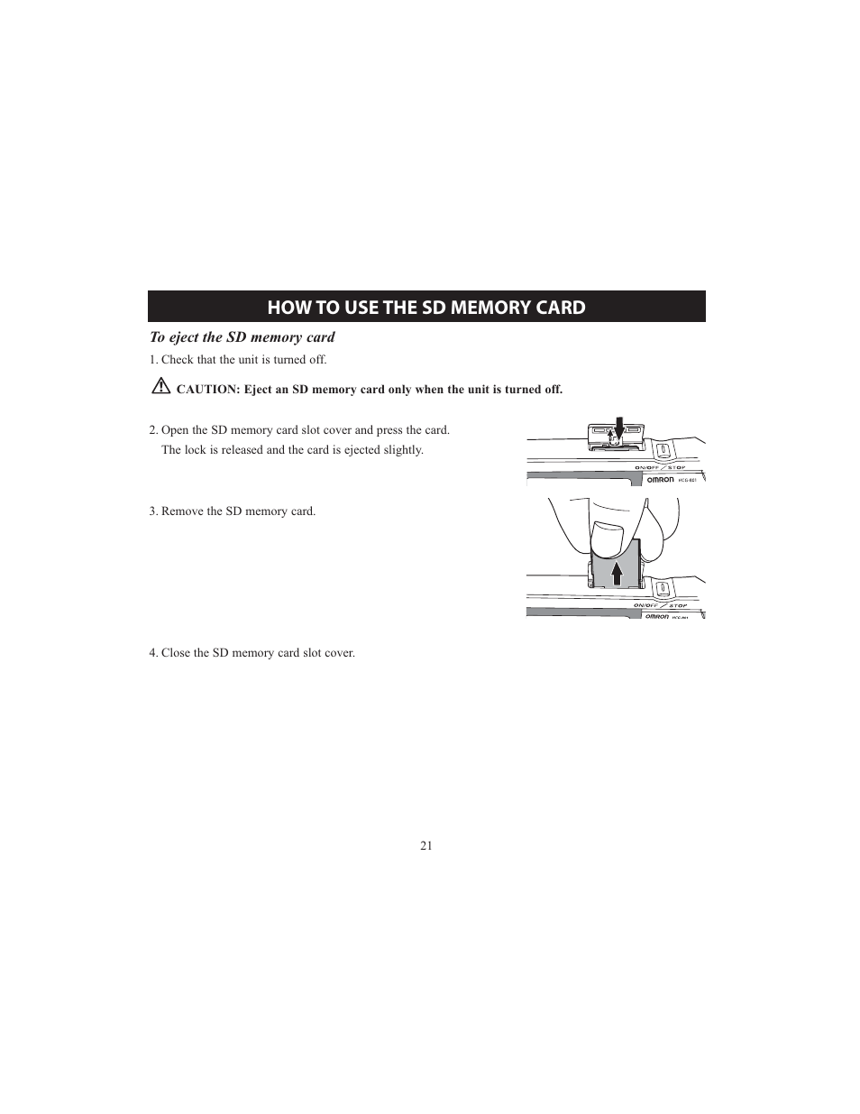 Omron HCG-801 User Manual | Page 21 / 128
