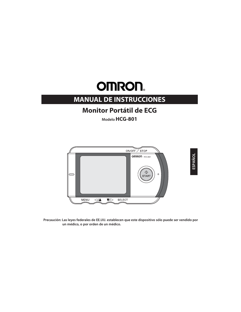 Monitor portátil de ecg, Manual de instrucciones | Omron HCG-801 User Manual | Page 65 / 128