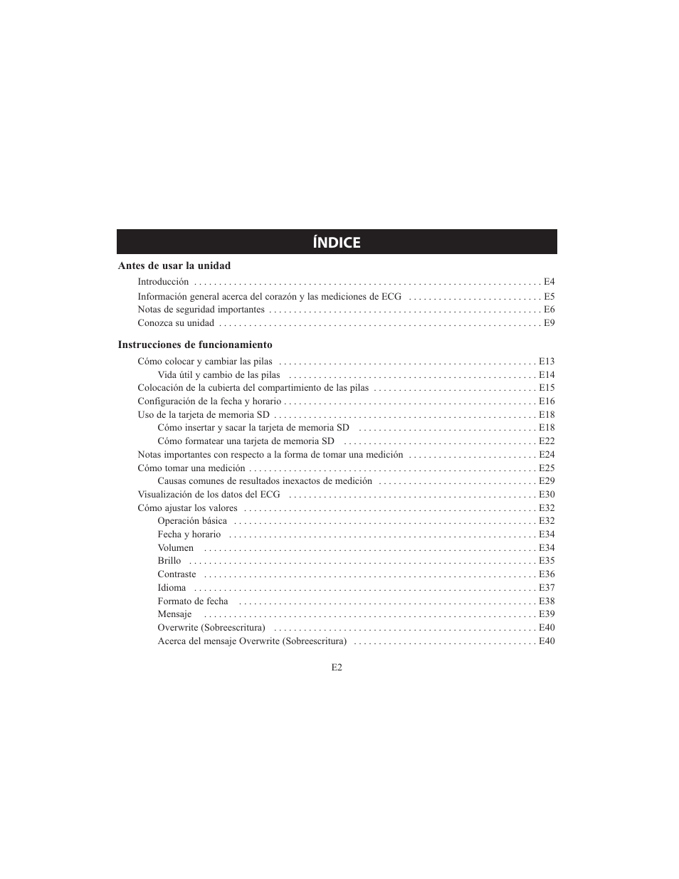 Índice | Omron HCG-801 User Manual | Page 66 / 128